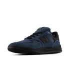 New Balance Numeric Tiago Lemos 1010 skate shoe in shadow blue and black, angled side view