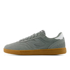 New Balance Numeric 440 V2 skate shoes in grey with gum sole, lateral side view
