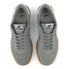 New Balance Numeric 440 V2 skate shoes in grey with gum sole, top view
