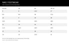Nike SB Dunk Low Pro Filbert Black men's shoe size chart by Nike