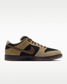 Nike SB Dunk Low Pro Filbert Black men's shoes, medial side view