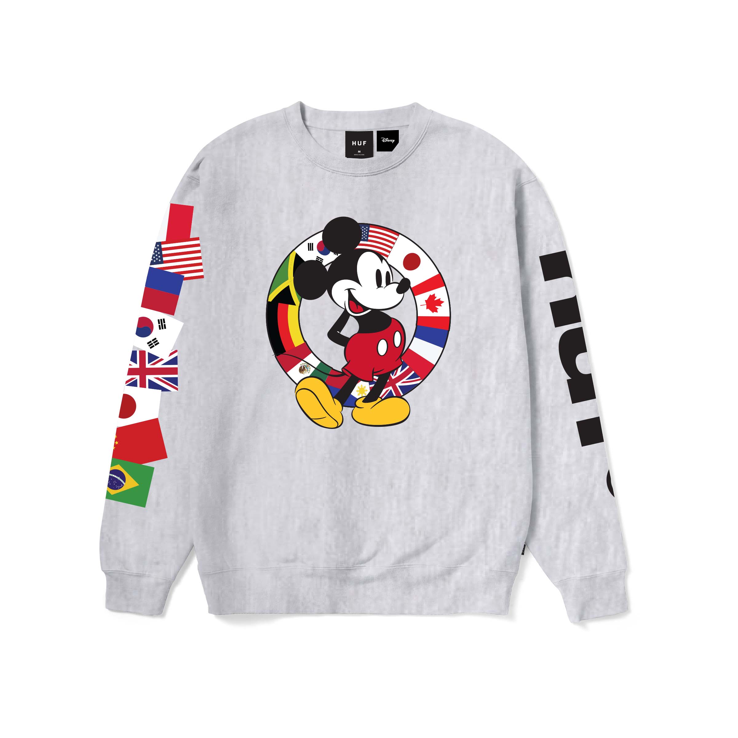 Huf x Mickey Worldwide Tour Crewneck - People Skate and Snowboard