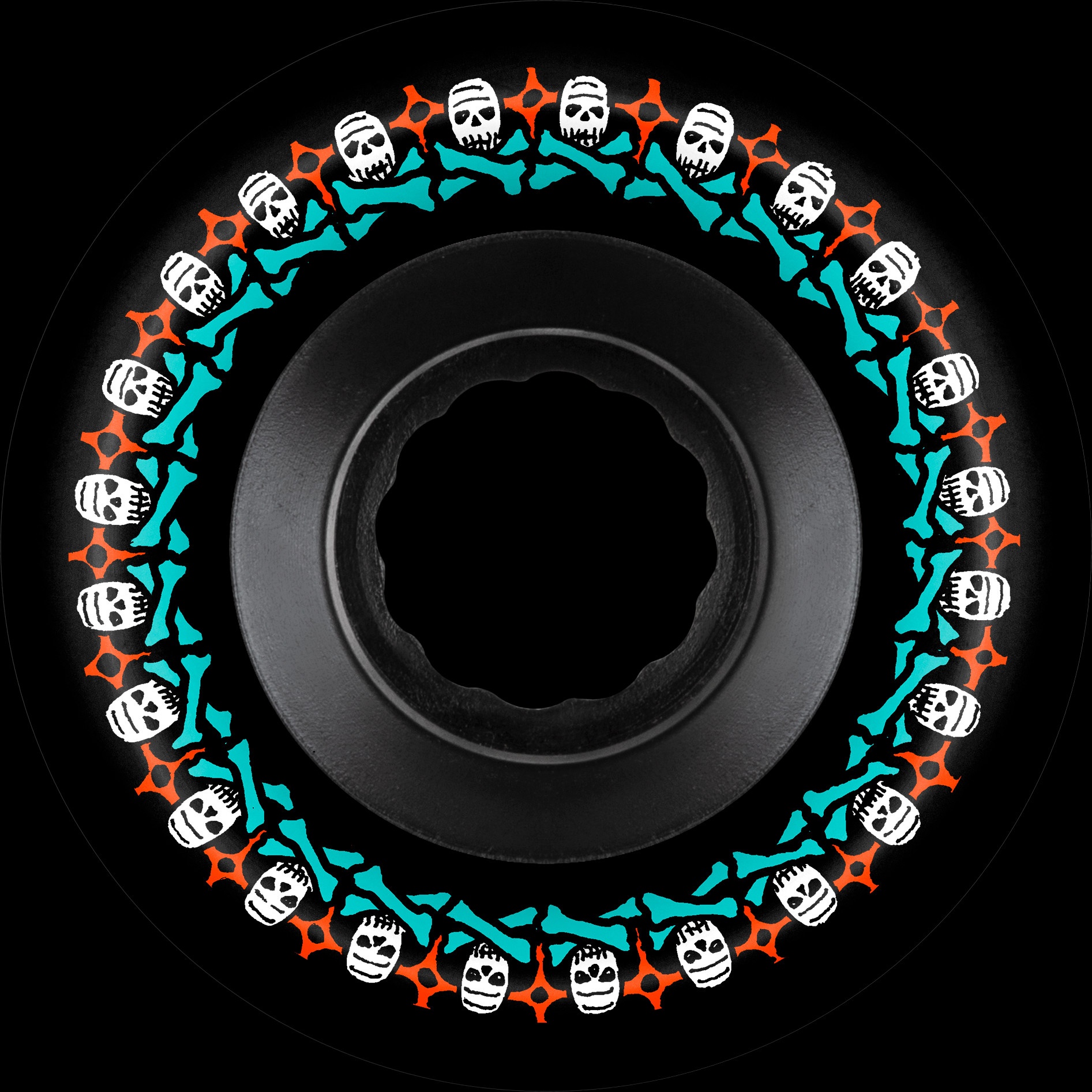 Bones ATF Rough Rider Skull & Bones Cruiser Skateboard Wheels 56mm - People Skate and Snowboard
