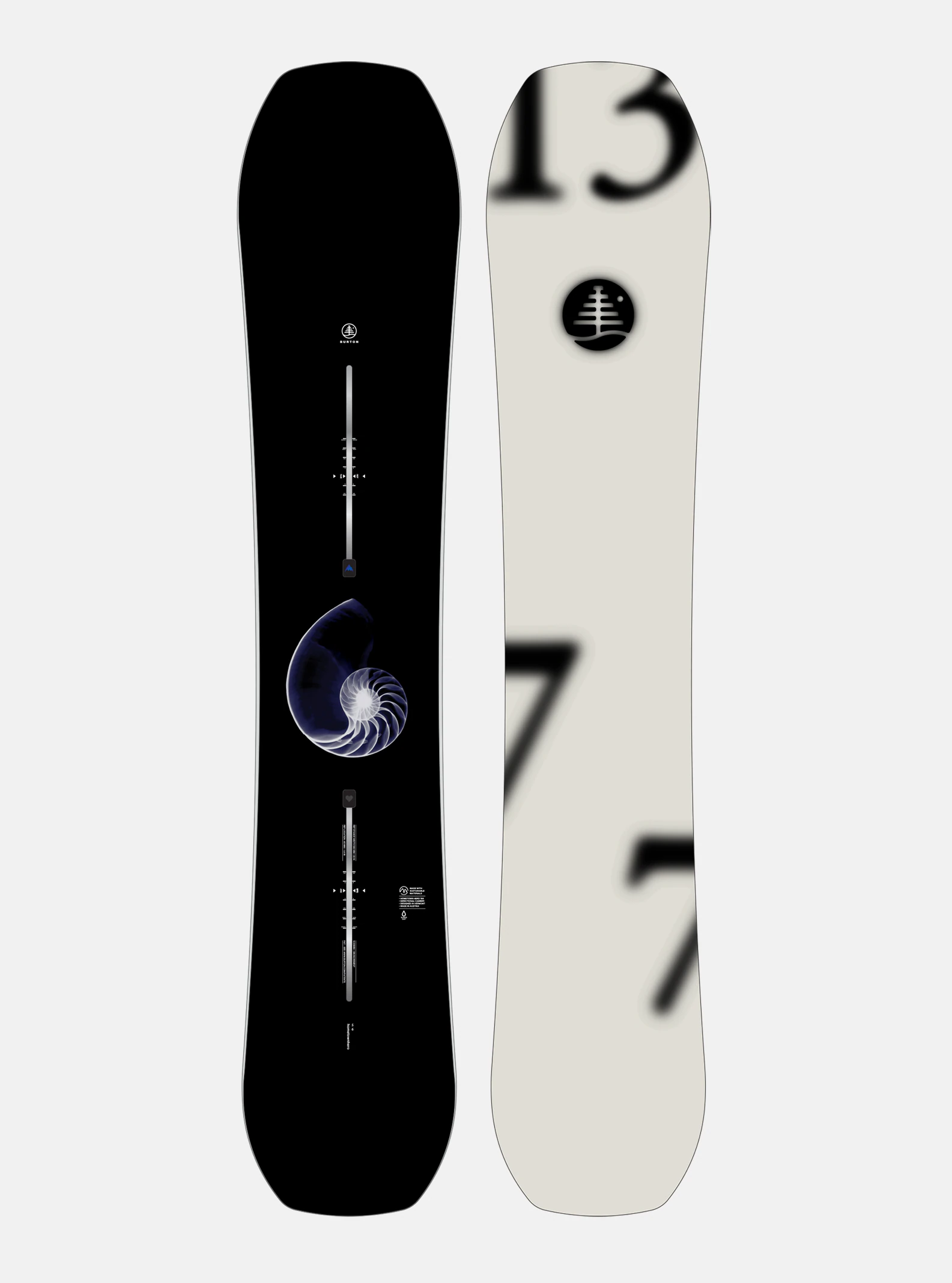 Burton Family Tree Hometown Hero Camber Snowboard 'X-Ray' 2026 - People Skate and Snowboard