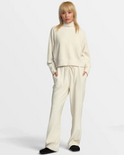 RVCA Womens Sofie Waffle Mock Neck Top - People Skate and Snowboard