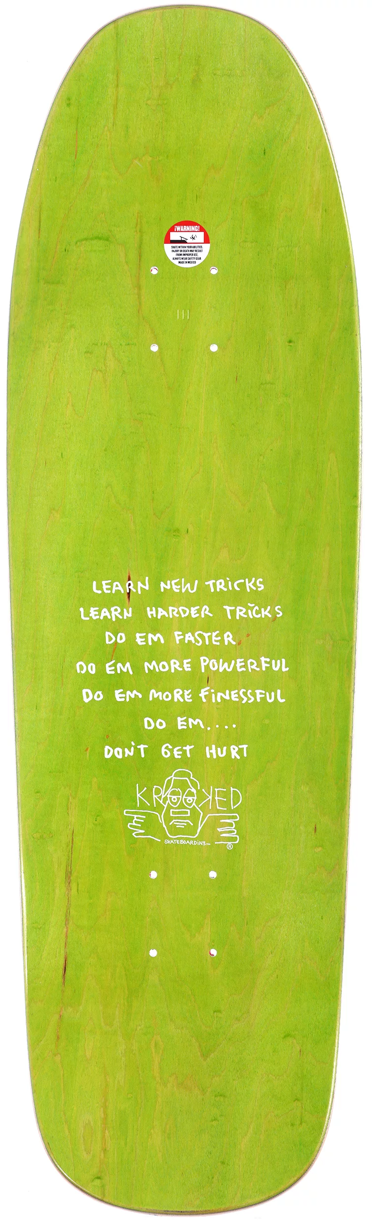 Krooked Sandoval Peace Sign Shaped Deck 9.81" - People Skate and Snowboard