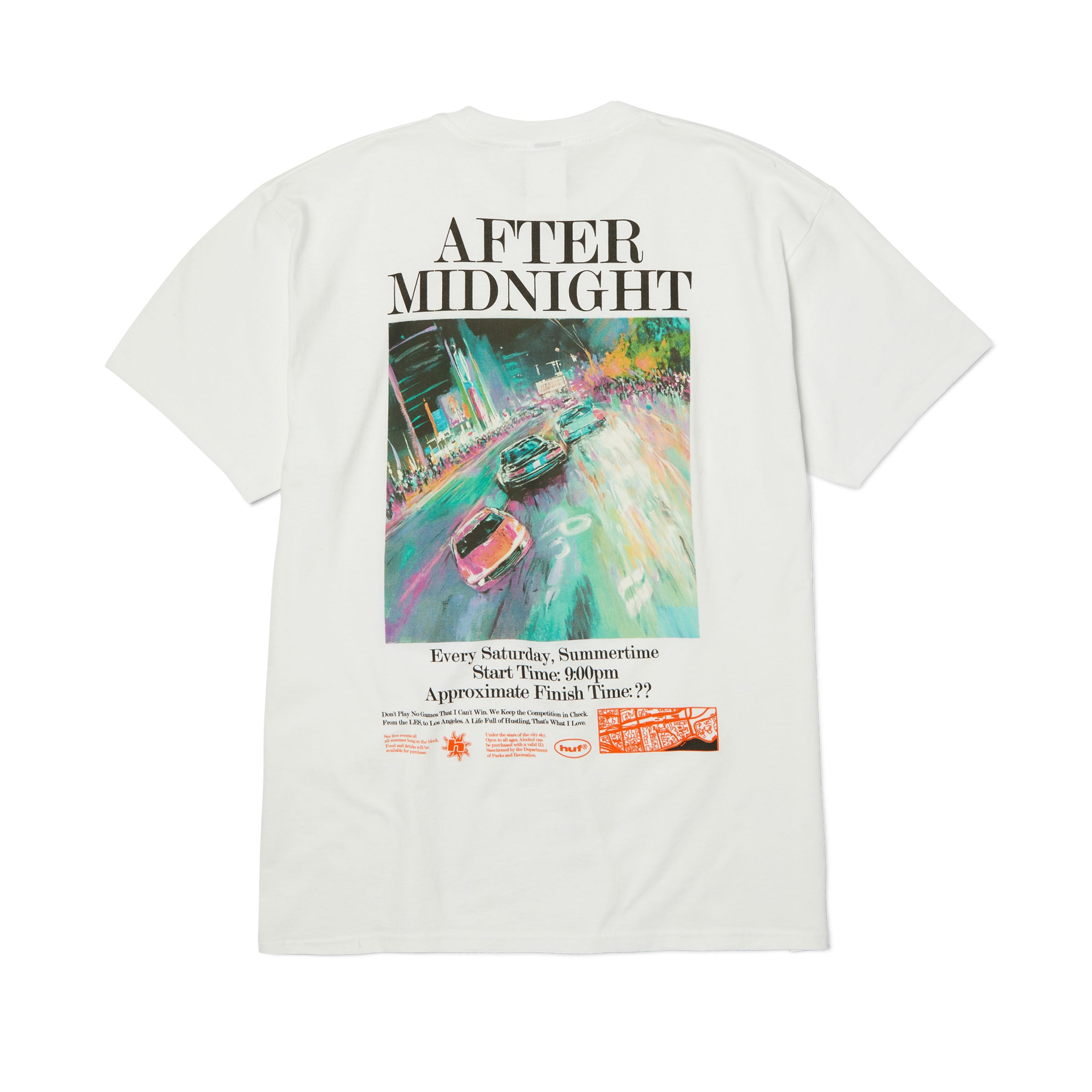 Huf After Midnight T-shirt - People Skate and Snowboard