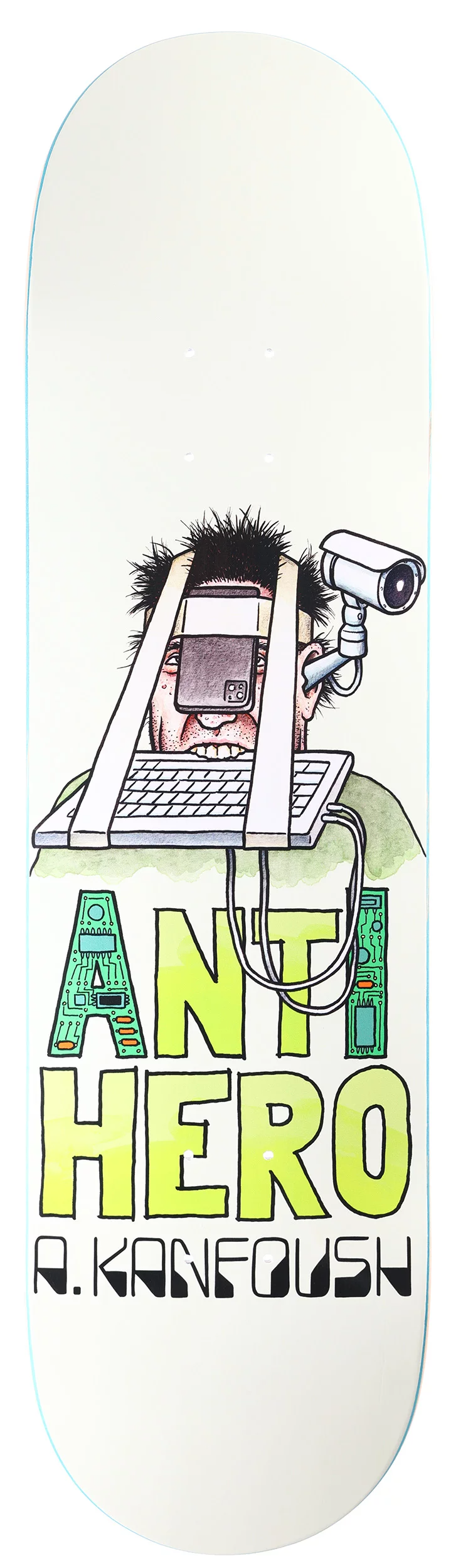 Anti Hero Kanfoush Anti Intelligence Skate Deck 8.4" - People Skate and Snowboard