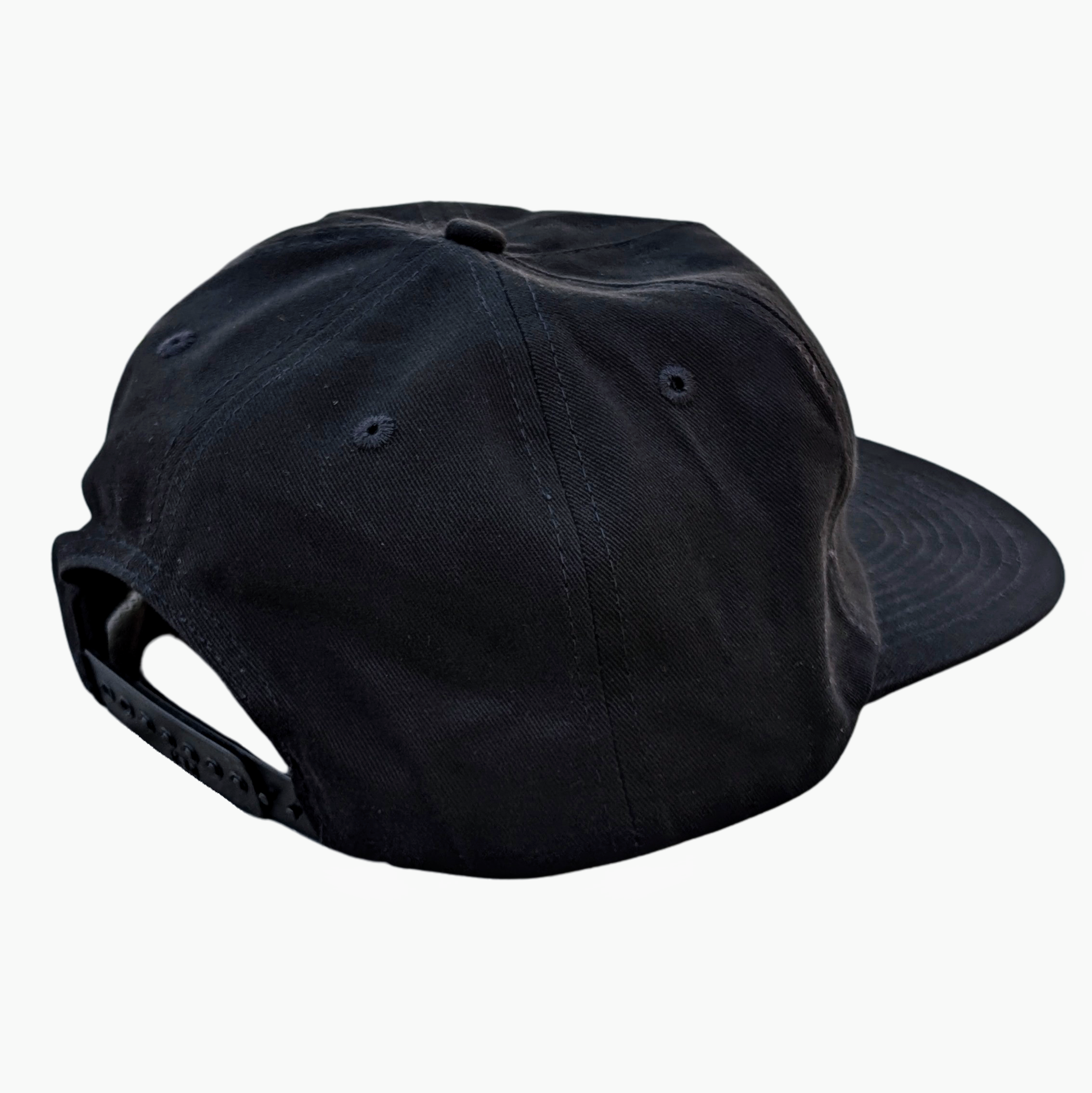 People Quad Logo Brushed Cotton Snapback Hat - People Skate and Snowboard