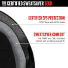 Triple 8 Certified Sweatsaver Skate Helmet - People Skate and Snowboard