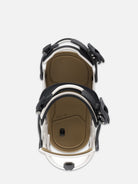 RIDE Drone White 2027 snowboard bindings – top view