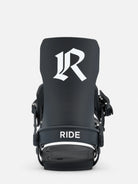 RIDE Specter Black 2027 snowboard bindings – highback rear view