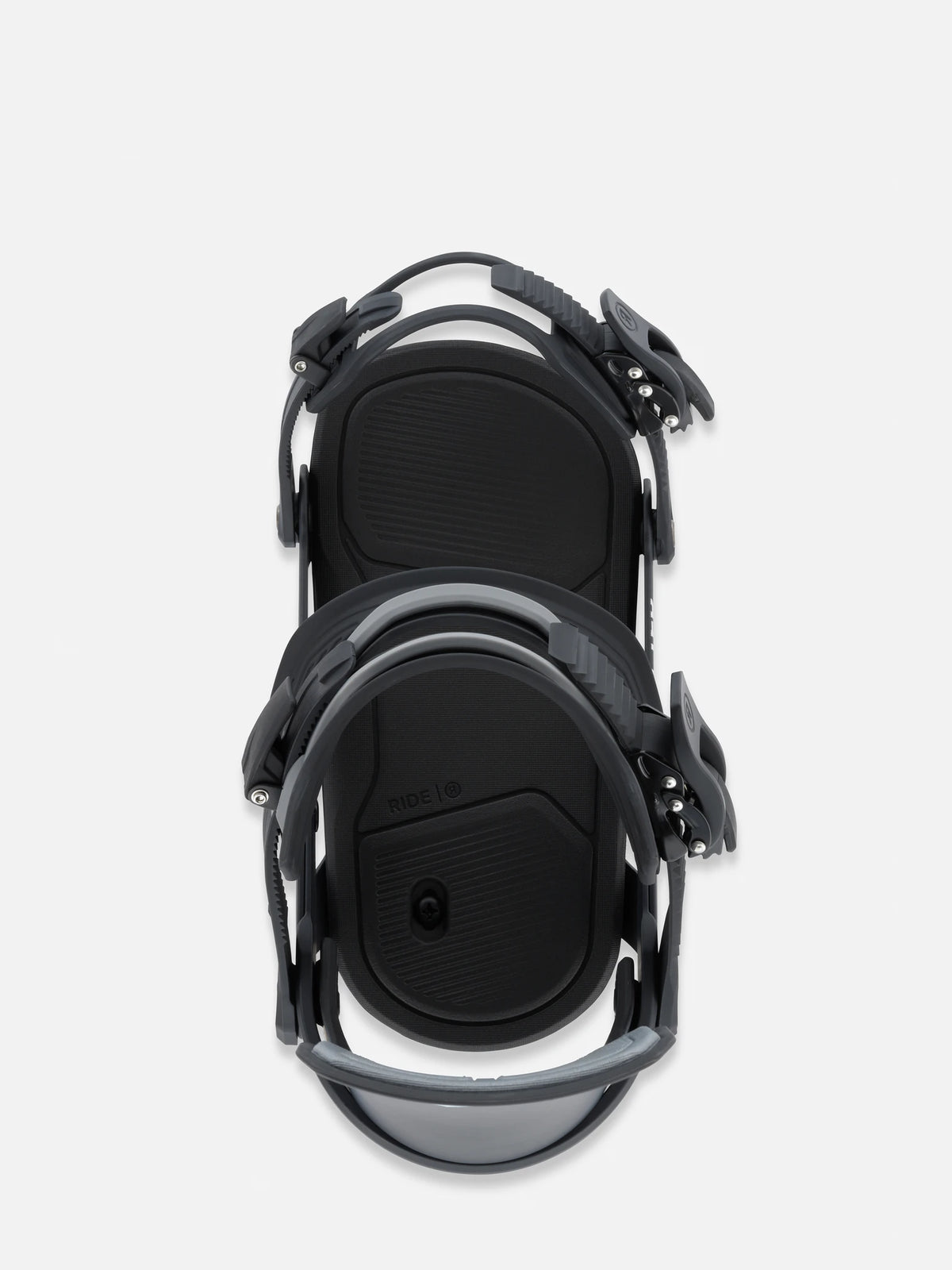 RIDE Specter Black 2027 snowboard bindings – top view