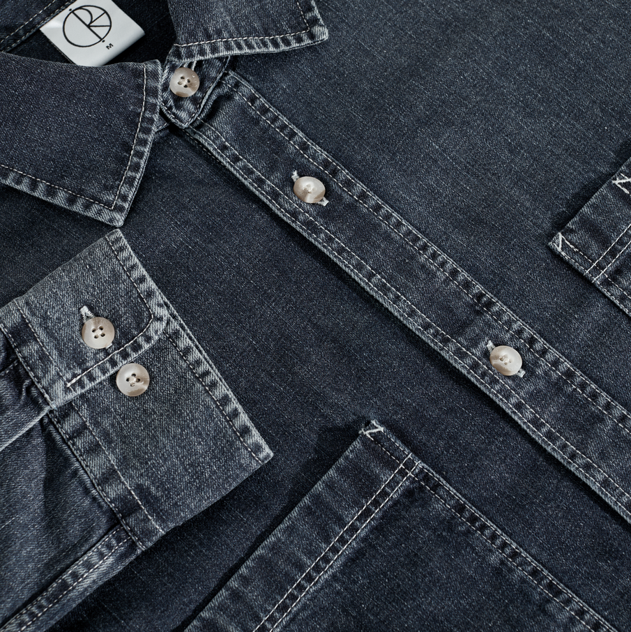 Polar Skate Co. Mike Denim Long Sleeve Shirt - People Skate and Snowboard