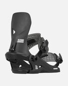 Black Rome Trace HW snowboard bindings viewed from the side