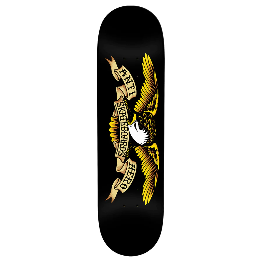 Anti Hero Team DBX Eagle Black Skate Deck 8.5" - People Skate and Snowboard