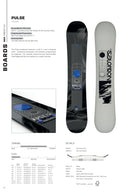 Salomon pulse 2027 construction, camber, flex and board dimensions
