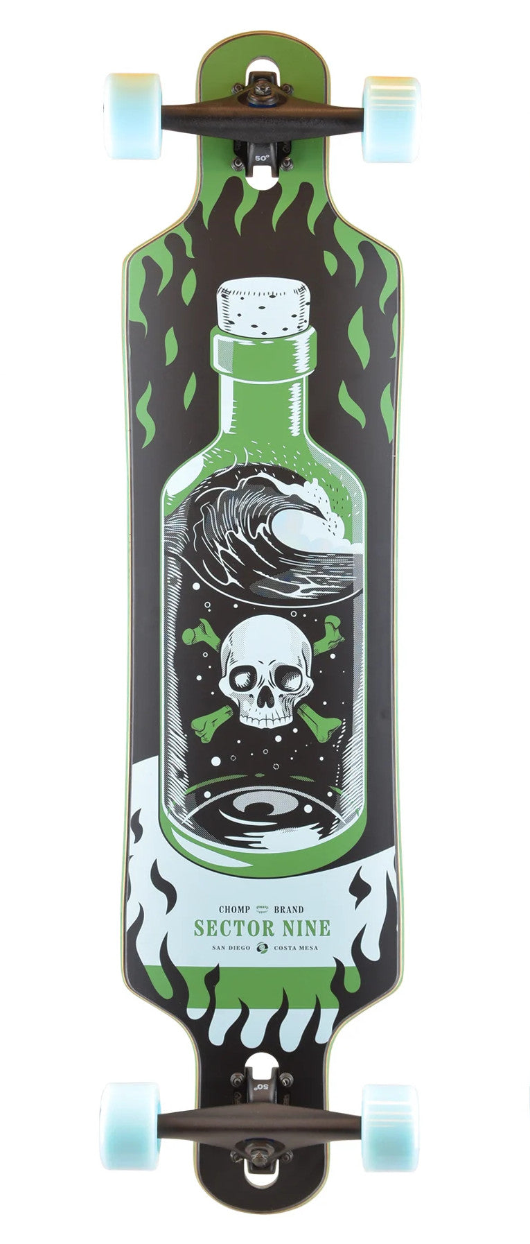 Sector 9 Meridian Potion Complete 9.75 x 40" - People Skate and Snowboard