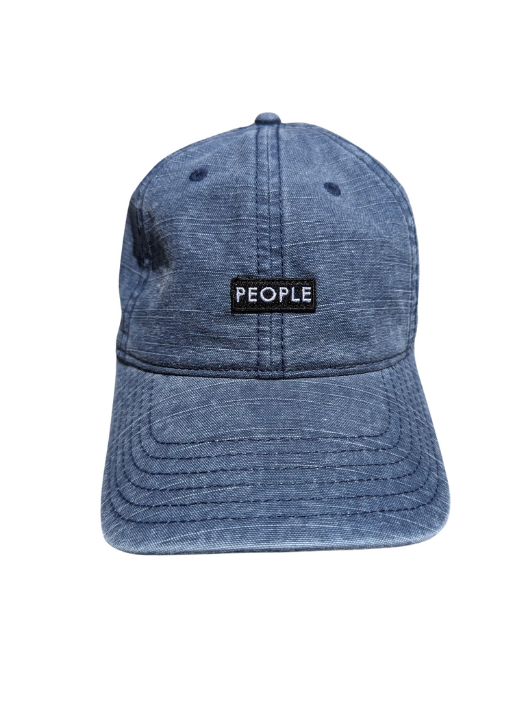 People Small Quad Slub Dad Hat - People Skate and Snowboard