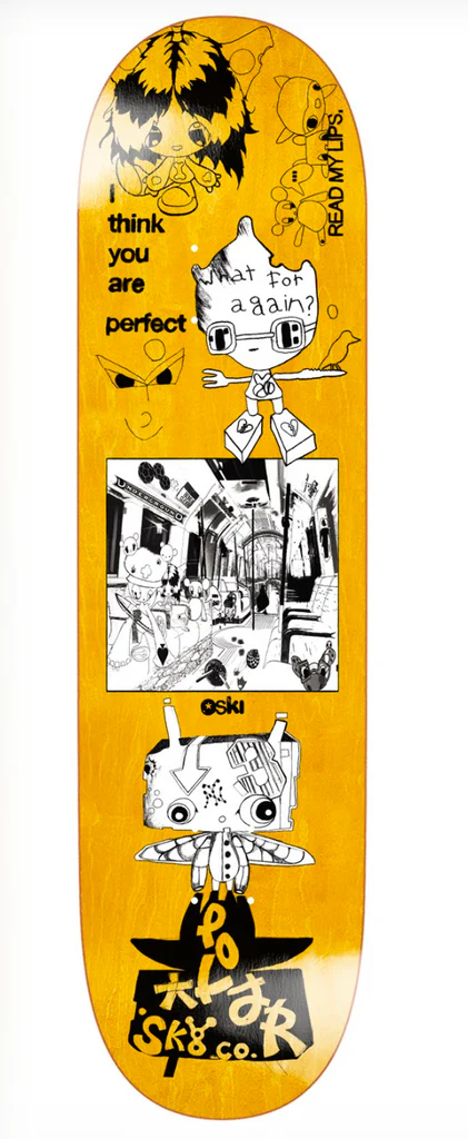Polar Skate Co Oski I Think You Perfect Deck 8.0 - People Skate and Snowboard