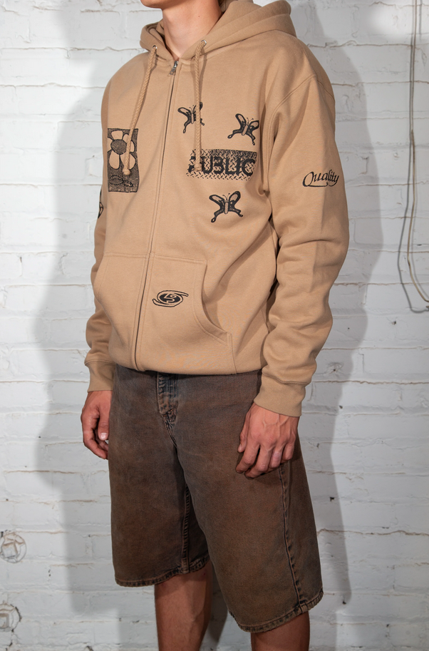 Public Sum Zip Up Hoodie - People Skate and Snowboard