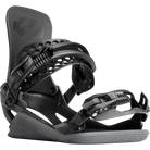 ThirtyTwo Basin FASE x Public snowboard bindings in black and gray, side view