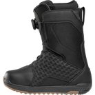 ThirtyTwo Lashed Double BOA Wide men's snowboard boots in black and gum, side view