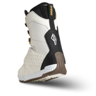 ThirtyTwo Lashed Fava snowboard boots in white, black, and yellow, side view