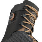 ThirtyTwo Lashed Hybrid snowboard boots in black and gum, side view
