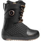 ThirtyTwo Lashed Hybrid snowboard boots in black and gum with detailed side view