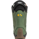 ThirtyTwo Shifty BOA snowboard boots in green, side view with BOA lacing system