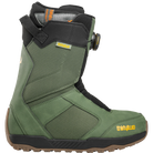 ThirtyTwo Shifty BOA snowboard boots in green, side view with BOA lacing system