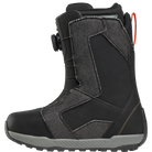 ThirtyTwo STW Double BOA x Public snowboard boots in black denim with dual BOA lacing system