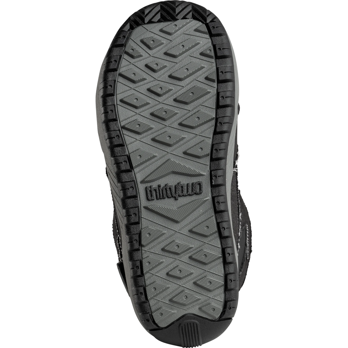 ThirtyTwo STW Double BOA x Public snowboard boots in black denim, side view