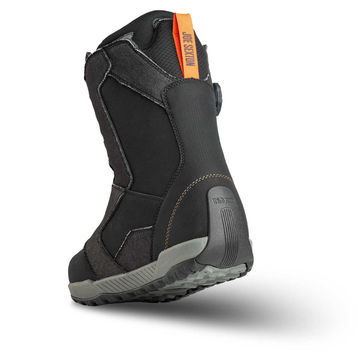 ThirtyTwo STW Double BOA x Public snowboard boots in black denim, side view with dual BOA lacing system