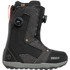 ThirtyTwo STW Double BOA x Public snowboard boots in black denim with dual BOA lacing system