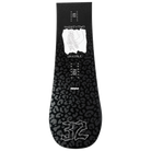 ThirtyTwo women's Crucible snowboard view 2, directional board with black and white graphic design