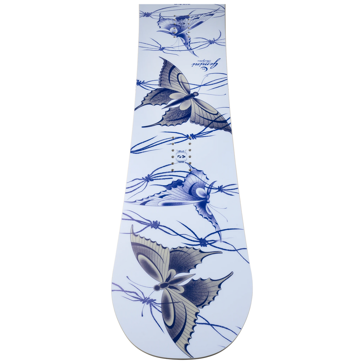 ThirtyTwo Women’s Gemini snowboard view 6 layered graphic board with directional shape and bindings-free deck