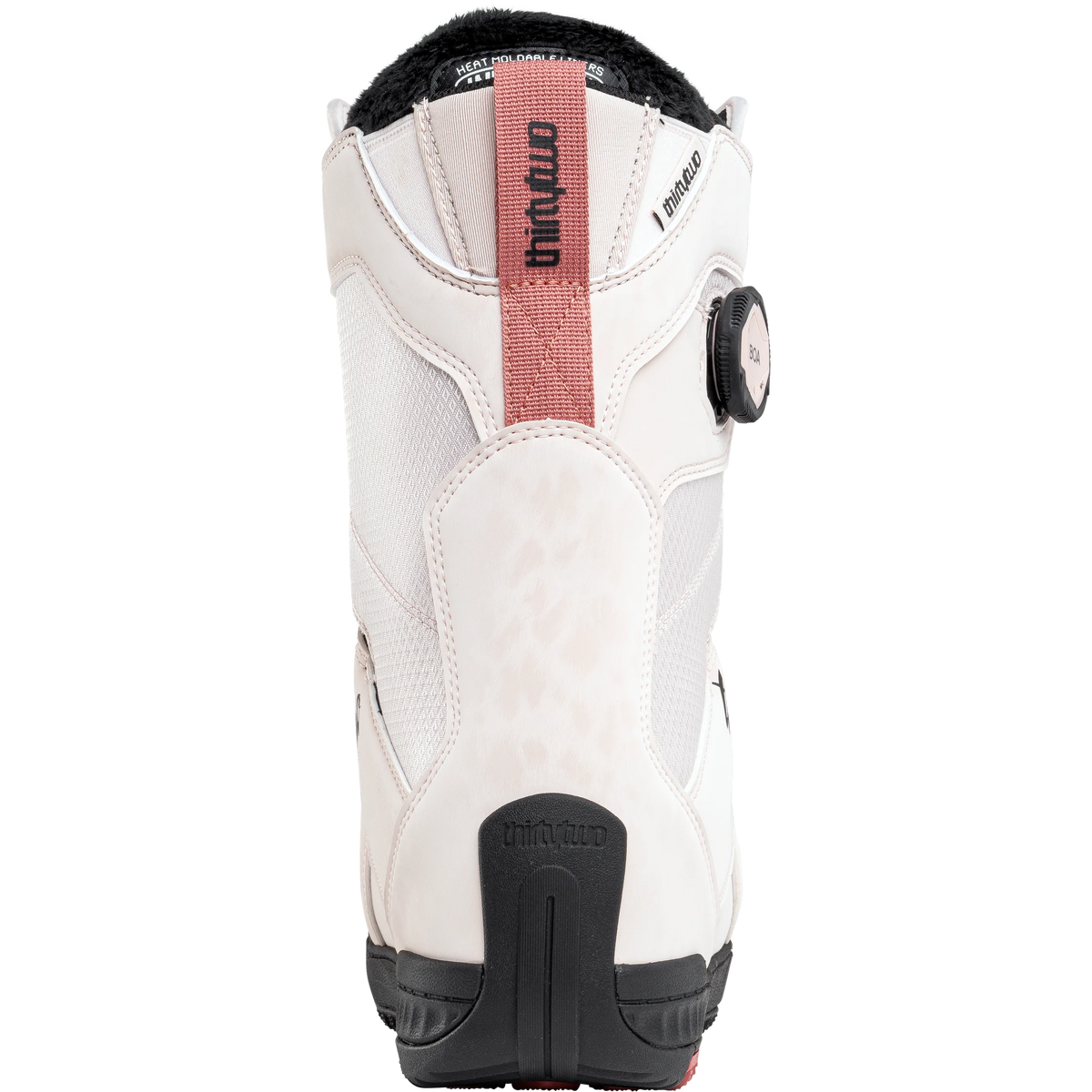 ThirtyTwo women’s Lashed Double BOA snowboard boots in pink, side view