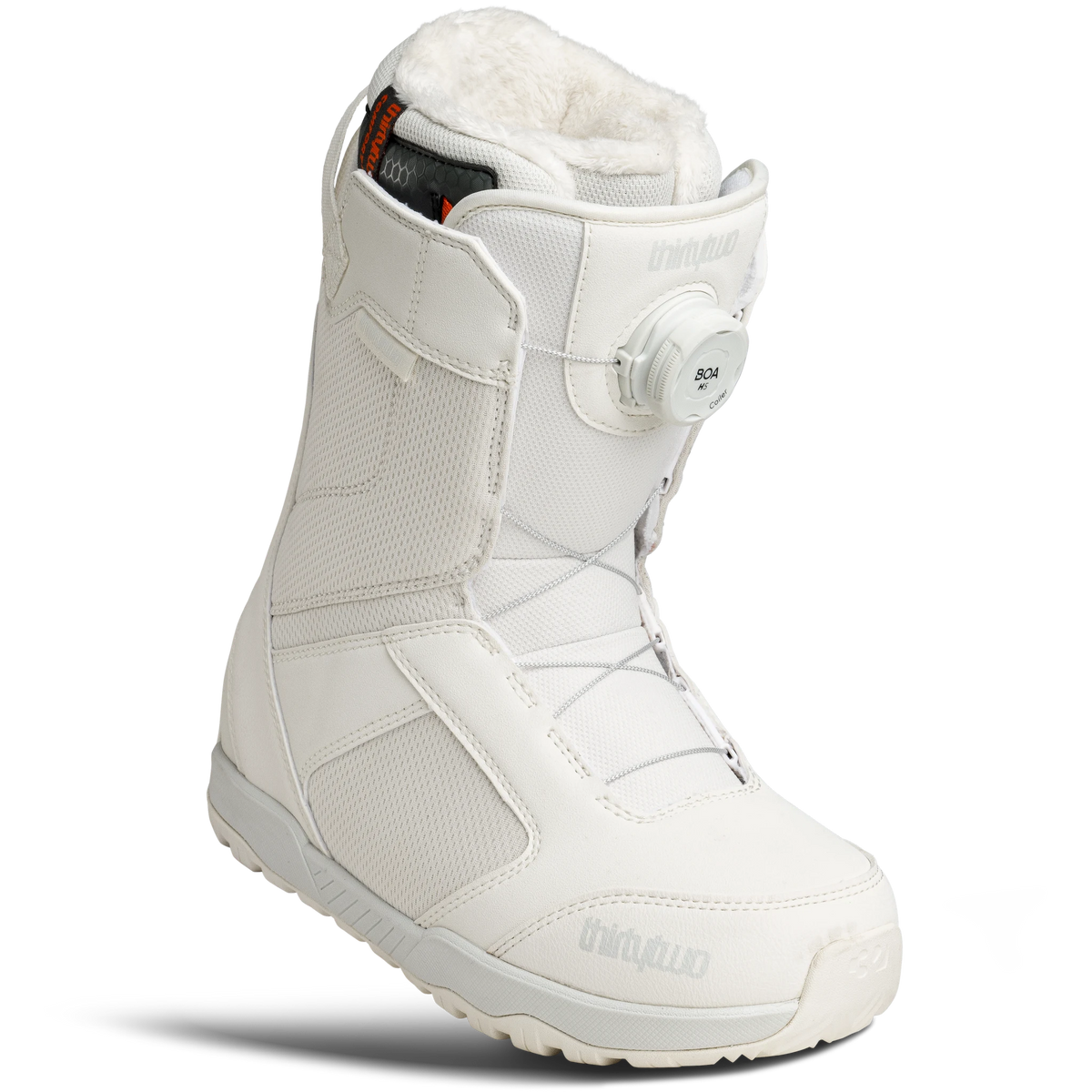 ThirtyTwo women’s Shifty BOA snowboard boots in marshmallow, side view