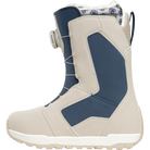 ThirtyTwo women's STW Double BOA snowboard boots in tan and blue, side view