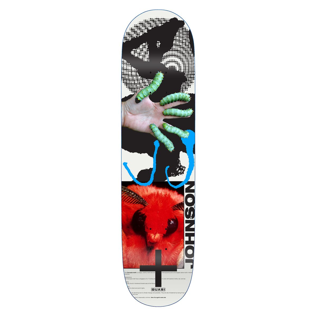 Quasi Jake Johnson Mothhead Skate Deck 8.25" - People Skate and Snowboard