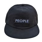 People Quad Logo Brushed Cotton Snapback Hat - People Skate and Snowboard