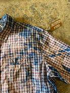 Altered Mood Bleached Tartan Short Sleeve Button Up Shirt Xlarge - People Skate and Snowboard