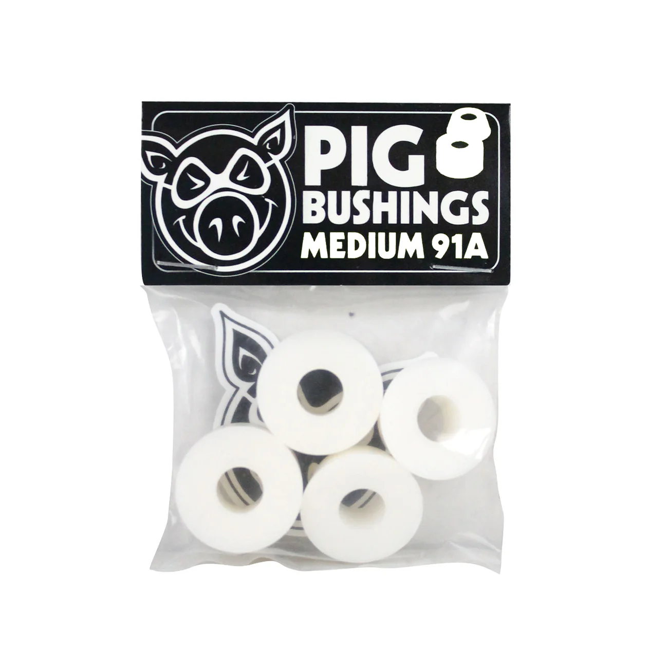 Pig Bushings Medium 91a White - People Skate and Snowboard