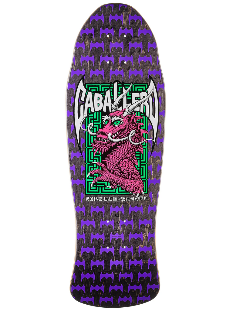 Powell Caballero Street Black Stain Reissue Skate Deck - People Skate and Snowboard