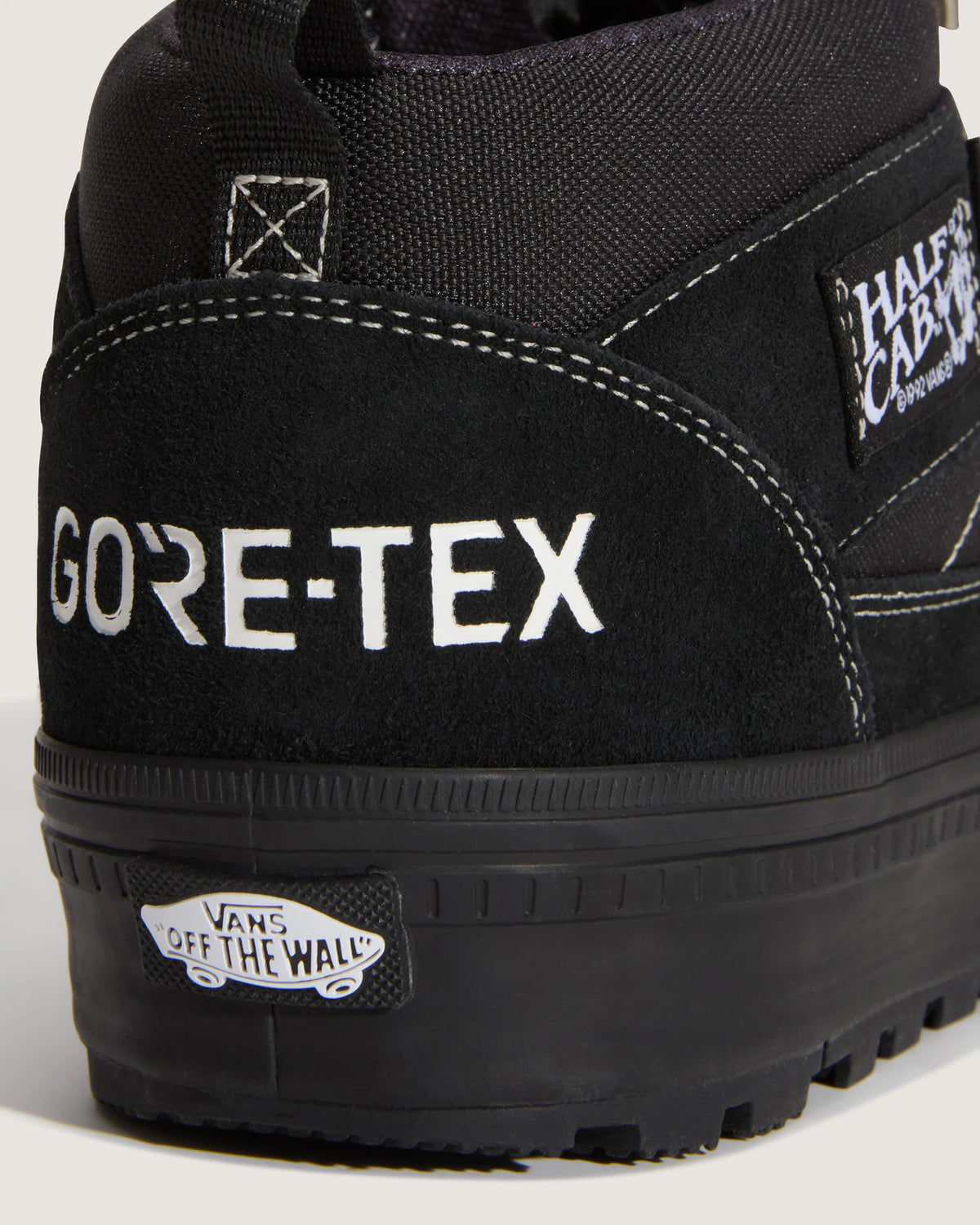 Vans Half Cab GORE-TEX insulated men's shoes in black and black, side view