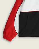 vans kingvale 2l shell jacket racing red sleeve pocket detail