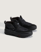 Vans Mid-Slip Puff Shoes - Black / Black - pair at three-quarter angle