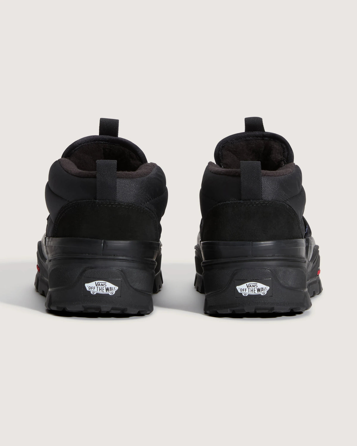Vans Mid-Slip Puff Shoes - Black / Black - rear view